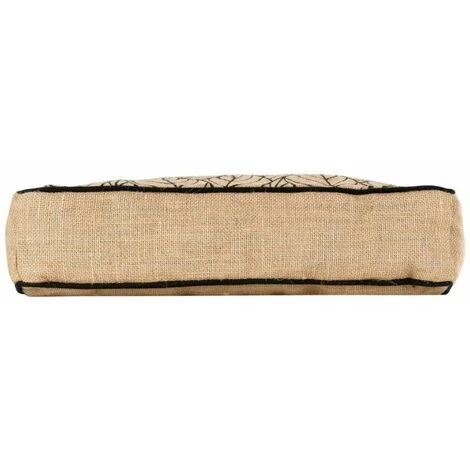 Paris Prix - Coussin De Sol En Jute "kalinda" 40x40cm Noir 2 Paris Prix - Coussin De Sol En Jute "kalinda" 40x40cm Noir – Image 2