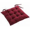 Paris Prix - Coussin De Chaise "mistral" 40x40cm Bordeaux