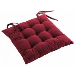 Paris Prix - Coussin De Chaise "mistral" 40x40cm Bordeaux