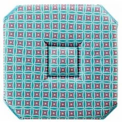 Paris Prix - Galette De Chaise Imprimée "havana" 36x36cm Menthe