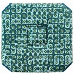 Paris Prix - Galette De Chaise Imprimée "havana" 36x36cm Kaki