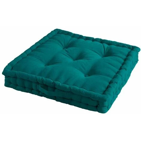 Paris Prix - Coussin De Sol "pacifique" 45x45cm émeraude 1 Paris Prix - Coussin De Sol "pacifique" 45x45cm émeraude