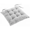 Paris Prix - Coussin De Chaise "mistral" 40x40cm Blanc