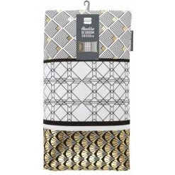 Paris Prix - Housse De Coussin "dorelia" 30x50cm Or & Blanc 7 Paris Prix - Housse De Coussin "dorelia" 30x50cm Or & Blanc -France Coussin et housse de coussin Soldes Boutique 57078801 4