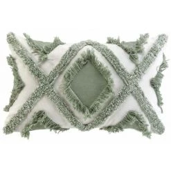 Paris Prix - Coussin Déco "marissa" 30x50cm Sauge