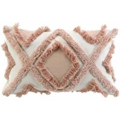 Paris Prix - Coussin Déco "marissa" 30x50cm Rose