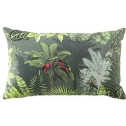 Paris Prix - Housse De Coussin "vagabonde" 30x50cm Kaki