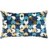 Paris Prix - Housse De Coussin Déco "vivaldi" 30x50cm Bleu