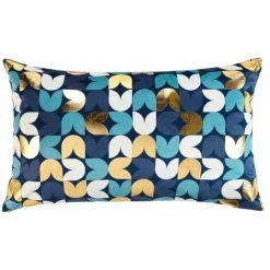 Paris Prix - Housse De Coussin Déco "vivaldi" 30x50cm Bleu