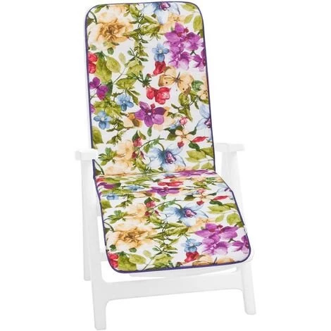 EMMEVI Housse De Siège De Transat Douces Fauteuil De Chaise Pliante Floral - Violet 1 EMMEVI Housse De Siège De Transat Douces Fauteuil De Chaise Pliante Floral - Violet