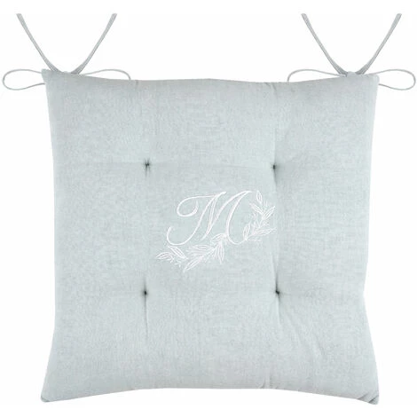 HOMEMAISON Galette De Chaise Aux Coloris Tendres Azur 40 X 40 Cm - Azur 2 HOMEMAISON Galette De Chaise Aux Coloris Tendres Azur 40 X 40 Cm - Azur – Image 2