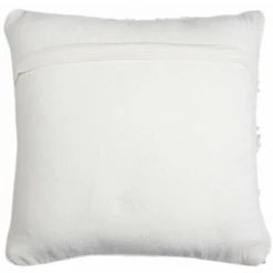 RIDEAUDISCOUNT Housse De Coussin 100% Coton 40 X 40 Cm Déhoussable Motif Losange Et Effet Bouclette Toile Epaisse Blanc - Blanc -France Coussin et housse de coussin Soldes Boutique 57634908 3