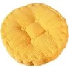 TINOR Coussin De Chaise Rond Confortable Pour La Maison, La Cuisine, Le Jardin, La Salle à Manger, Le Bureau, 40*40cm Jaune