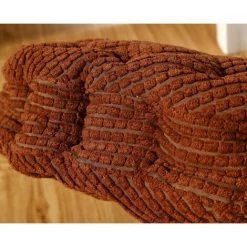 TINOR Coussin De Chaise Rond Confortable Pour La Maison, La Cuisine, Le Jardin, La Salle à Manger, Le Bureau, 40*40cm Jaune -France Coussin et housse de coussin Soldes Boutique 57644076 4