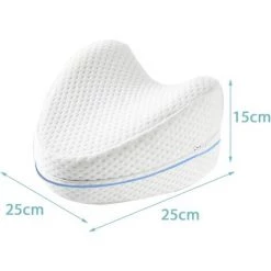 TINOR Supérieur Body Memory Coton Jambe Oreiller Maison Mousse Oreiller Dormant Orthopédique For Coussin De Tampon De Jambe Pour Dormir Sur Le Côté (Color : 1 White Pillow) -France Coussin et housse de coussin Soldes Boutique 57644091 5