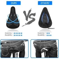 ALMI Housse De Selle De Vélo,Housse De Siège De Vélo En Gel,Couvre Selle Vélo Confortable,avec Housse Imperméable,pour Vélo De Montagne, Vélo De Route,pour Hommes Et Femmes -France Coussin et housse de coussin Soldes Boutique 57760047 3