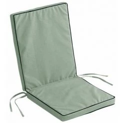 Paris Prix - Coussin De Fauteuil "siesta" 40x90cm Sauge