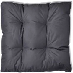 INLIFE Coussin De Siège Rembourré Gris 80x80x10 Cm