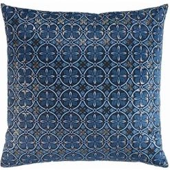1001KDO POUR LA MAISON Housse De Coussin 60 X 60 Cm Ethnic Joan Bleu