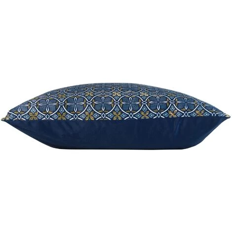 1001KDO POUR LA MAISON Housse De Coussin 60 X 60 Cm Ethnic Joan Bleu 2 1001KDO POUR LA MAISON Housse De Coussin 60 X 60 Cm Ethnic Joan Bleu – Image 2