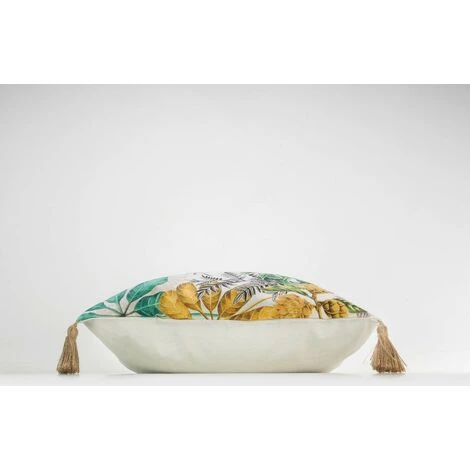 1001KDO POUR LA MAISON Coussin Pompons Tigre Et Perroquet 2 1001KDO POUR LA MAISON Coussin Pompons Tigre Et Perroquet – Image 2