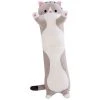 PERLE RARE 50cm Peluche Chat Poupée Mignon Dessin Animé Doux Peluche Chaton Oreiller(Cendre)