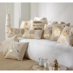 1001KDO POUR LA MAISON Coussin Azelie D'or -France Coussin et housse de coussin Soldes Boutique 58064828 3