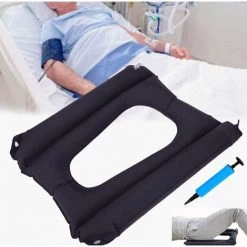 ROSIER Coussins Gonflables - Coussin De Siège Anti-escarres Pour Personnes âgées Pour Personnes Alitées Handicapées Pour Le Soulagement De La Douleur, Adapté Pour Chaise De Toilette Ou Fauteuil Roulant（43*46cm）——VEBTles