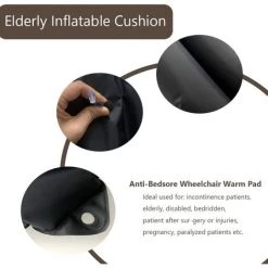 ROSIER Coussins Gonflables - Coussin De Siège Anti-escarres Pour Personnes âgées Pour Personnes Alitées Handicapées Pour Le Soulagement De La Douleur, Adapté Pour Chaise De Toilette Ou Fauteuil Roulant（43*46cm）——VEBTles -France Coussin et housse de coussin Soldes Boutique 58108186 3