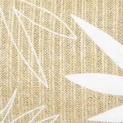 ATMOSPHERA, CRŽATEUR D'INTŽRIEUR Coussin Déco "Palm" 30x50cm Naturel & Blanc -France Coussin et housse de coussin Soldes Boutique 58137853 3