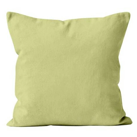 Coussin Déhoussable 60x60 Cm ALIX Vert Citron, Par Soleil D'ocre - Vert 1 Coussin Déhoussable 60x60 Cm ALIX Vert Citron, Par Soleil D'ocre - Vert