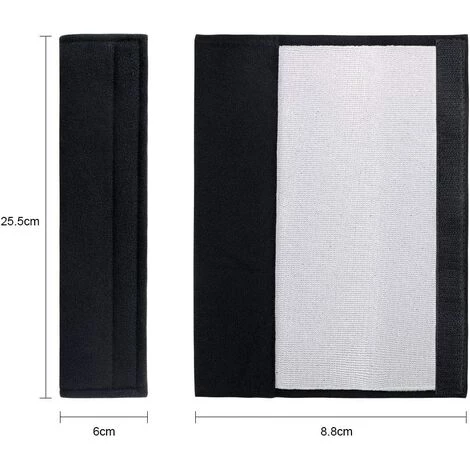 ROSIER Voiture Protège Ceinture De Sécurité Coussin, Coussin Ceinture De Sécurité Amovible Pour Adultes Et Enfants Protéger Cou/Epaules (Noir 2pcs)——VEBTles 2 ROSIER Voiture Protège Ceinture De Sécurité Coussin, Coussin Ceinture De Sécurité Amovible Pour Adultes Et Enfants Protéger Cou/Epaules (Noir 2pcs)——VEBTles – Image 2