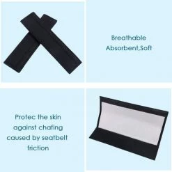 ROSIER Voiture Protège Ceinture De Sécurité Coussin, Coussin Ceinture De Sécurité Amovible Pour Adultes Et Enfants Protéger Cou/Epaules (Noir 2pcs)——VEBTles 7 ROSIER Voiture Protège Ceinture De Sécurité Coussin, Coussin Ceinture De Sécurité Amovible Pour Adultes Et Enfants Protéger Cou/Epaules (Noir 2pcs)——VEBTles -France Coussin et housse de coussin Soldes Boutique 58187429 3