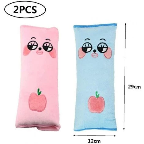 BEARSU 2pcs Couverture De Ceinture De Sécurité Coussin De Sécurité Coussin De Sécurité Tête De Siège De Voiture Protégez Les Enfants Épaule Pour Enfant Enfants Enfants Bébé 2 BEARSU 2pcs Couverture De Ceinture De Sécurité Coussin De Sécurité Coussin De Sécurité Tête De Siège De Voiture Protégez Les Enfants Épaule Pour Enfant Enfants Enfants Bébé – Image 2