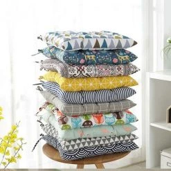 OUSUDELA Coussins De Chaise Coussins D'assise Et De Chaise Jardin Maison Coussins Rembourrés Idéal Pour Intérieur Et Extérieur Matière，40*40CM -France Coussin et housse de coussin Soldes Boutique 58430580 3