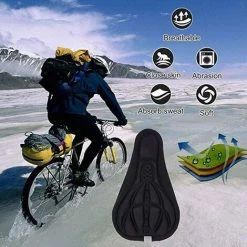 TANABATA Housse De Selle De Vélo En Gel (4 Pcs) Pour Selle De Vélo De Montagne Et Selle De Route, Coussin De Selle De Gel De Vélo Pour Femmes Et Hommes De Fits Cruiser Et Vélos Stationnaires 9 TANABATA Housse De Selle De Vélo En Gel (4 Pcs) Pour Selle De Vélo De Montagne Et Selle De Route, Coussin De Selle De Gel De Vélo Pour Femmes Et Hommes De Fits Cruiser Et Vélos Stationnaires -France Coussin et housse de coussin Soldes Boutique 58461822 5