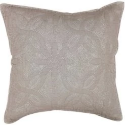 1001KDO POUR LA MAISON Housse De Coussin 40 X 40 Cm Florette Taupe
