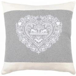 NO NAME Coussin 45 X 45 Cm 1 Coeur Rochebrune Gris - Gris