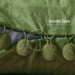 Lot De 4 Housse Coussin Decoration Salon Noel Moderne Pour Coussin Canape Et Fauteuil De Bureau Carré En Velours Doux De Double Face（ 30x50，Vert Olive ） GrooFoo -France Coussin et housse de coussin Soldes Boutique 58665288 4