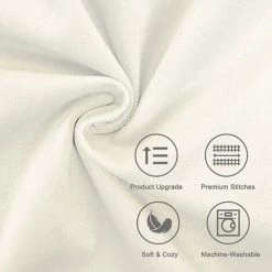 Lot De 4 Housse Coussin Decoration Salon Noel Moderne Pour Coussin Canape Et Fauteuil De Bureau Carré En Velours Doux De Double Face( 45x45,Blanc Crème ) GrooFoo 7 Lot De 4 Housse Coussin Decoration Salon Noel Moderne Pour Coussin Canape Et Fauteuil De Bureau Carré En Velours Doux De Double Face( 45x45,Blanc Crème ) GrooFoo -France Coussin et housse de coussin Soldes Boutique 58665303 3