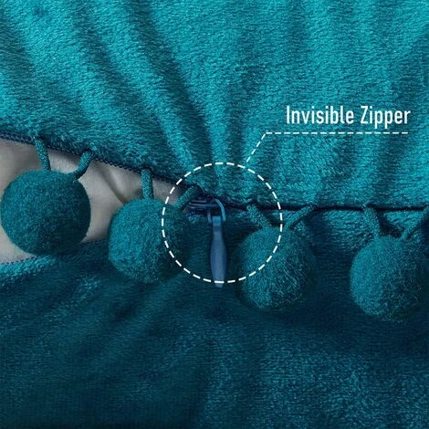 Lot De 2 Housse Coussin Decoration Salon Noel Moderne Pour Coussin Canape Et Fauteuil De Bureau Carré En Velours Doux De Double Face( 45x45,Bleu Canard ) GrooFoo 4 Lot De 2 Housse Coussin Decoration Salon Noel Moderne Pour Coussin Canape Et Fauteuil De Bureau Carré En Velours Doux De Double Face( 45x45,Bleu Canard ) GrooFoo – Image 4