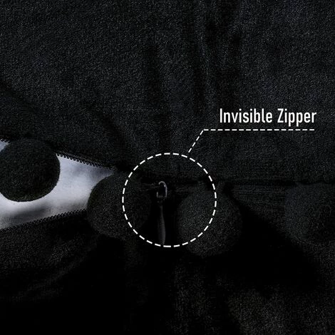 Lot De 4 Housse Coussin Decoration Salon Noel Moderne Pour Coussin Canape Et Fauteuil De Bureau Carré En Velours Doux De Double Face( 45x45,Noir ) GrooFoo 4 Lot De 4 Housse Coussin Decoration Salon Noel Moderne Pour Coussin Canape Et Fauteuil De Bureau Carré En Velours Doux De Double Face( 45x45,Noir ) GrooFoo – Image 4