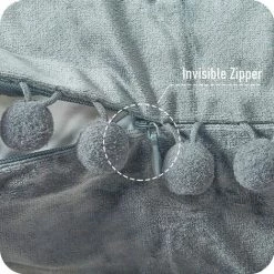 Lot De 4 Housse Coussin Decoration Salon Noel Moderne Pour Coussin Canape Et Fauteuil De Bureau Carré En Velours Doux De Double Face（ 30x50，Gris Argenté ） GrooFoo -France Coussin et housse de coussin Soldes Boutique 58665334 3