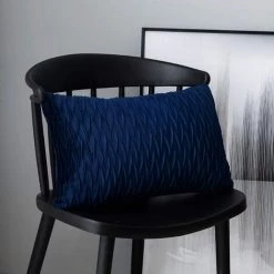 Housses Coussin En Velours 30x50cm Pour Salon Canapé，Lot De 4 Housses Coussin Carrés De Motif Uni Décoration Chambre,Bleu Marin GrooFoo -France Coussin et housse de coussin Soldes Boutique 58760929 5