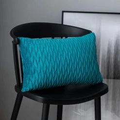Housses Coussin En Velours 30x50cm Pour Salon Canapé，Lot De 4 Housses Coussin Carrés De Motif Uni Décoration Chambre,Turquoise GrooFoo -France Coussin et housse de coussin Soldes Boutique 58760948 4
