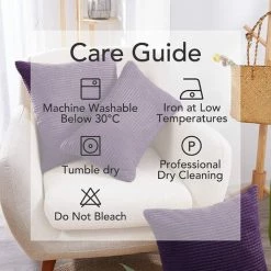 Lot De 4 Housse De Coussin Violet Clair En Velours 40x40cm Pour Salon Housse De Coussin Decoratif GrooFoo -France Coussin et housse de coussin Soldes Boutique 58760969 5