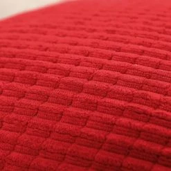 Lot De 2 Housse De Coussin Rouge Vif En Velours 50x50cm Pour Salon Housse De Coussin Decoratif GrooFoo -France Coussin et housse de coussin Soldes Boutique 58760994 4
