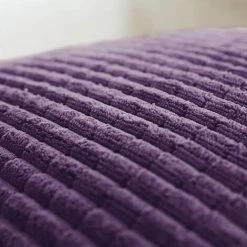 Lot De 2 Housse De Coussin Violet Clair En Velours 40x40cm Pour Salon Housse De Coussin Decoratif GrooFoo -France Coussin et housse de coussin Soldes Boutique 58761015 4