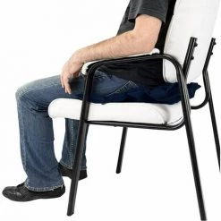 LTS FAFA Coussin De Siège Carré, Coussin Respirant, Coussin De Siège Portable Pour Chaise De Bureau, Voiture, Chaise De Bureau, Fauteuil Roulant Ou Maison (noir Et Bleu, Pompe) -France Coussin et housse de coussin Soldes Boutique 58825059 5