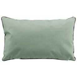 Paris Prix - Coussin Uni Waterproof Déco "siesta" 30x50cm Sauge